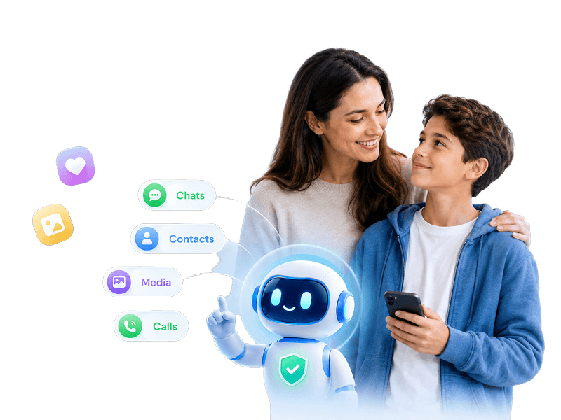 FamiPatrol WhatsApp 监控仪表盘预览